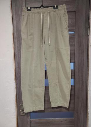 Брюки коттоновые bershka