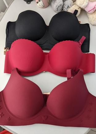 Бюстгалтер безшовний без кісточок бюст ліф ліфчик лівчик бра білизна