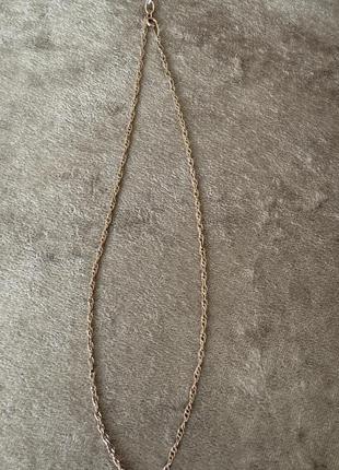Срібний ланцюг з позолотою новий
