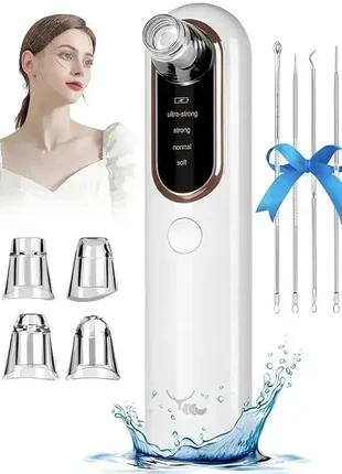 Вакуумный очиститель пор blackhead remover y002 аппарат для удаления черных точек с 4 режимами и 4 н