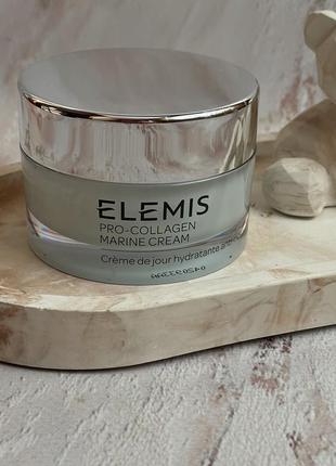 Розкішний денний крем проти зморшок "морські водорості" elemis pro-collagen marine cream