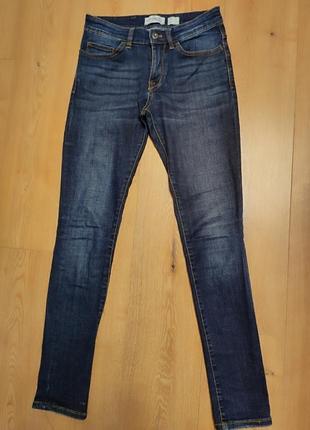 Джинсы женские синие эластичные slim fit celio, размер m.