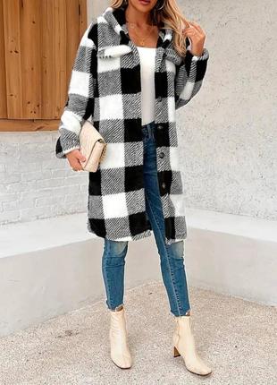 Длинная махровая рубашка