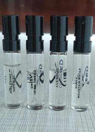Пробники creed, aventus cologne, millésime impérial, green irish tweed, silver mountain water