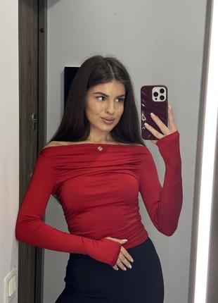 Лонг с открытыми плечами