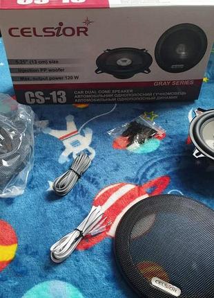 Celsior

5.25" (13 cm) size

injection pp woofer

max output power 120 w