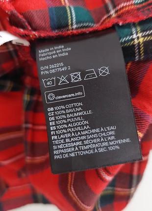 Блуза в клетку h&amp;m 13-14 лет 7
