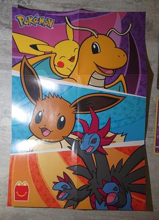 Карточки плакат постер покемон pokémon