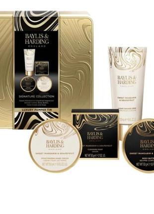Подарочный набор baylis & harding jojoba, vanilla & almond oil luxury sweet mandarin & grapefruit