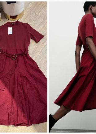 Продам красивое платье винного цвета от zara