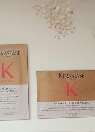 Набор миниатюр маска и кондиционер от ломких волос kérastase première