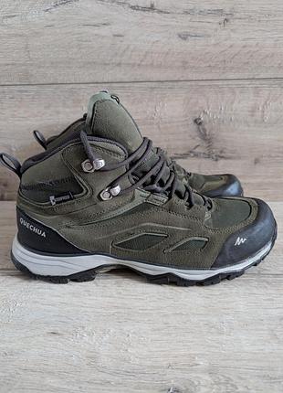Ботинки трекинговые  б/у quechua decathlon mh100 waterproof 41 р 27 см