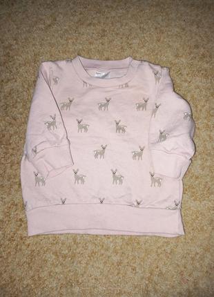 Фирменная кофта-толстовка 0-3мес