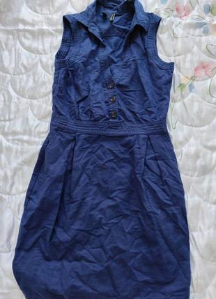 Платье mango хб материал не одевали