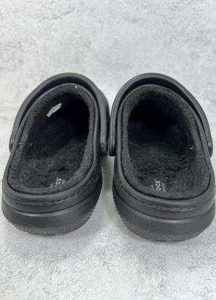 Классические утепленные шлепанцы crocs lined5 фото