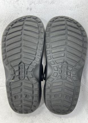Классические утепленные шлепанцы crocs lined6 фото