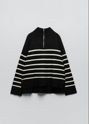 Светр zara в смужку