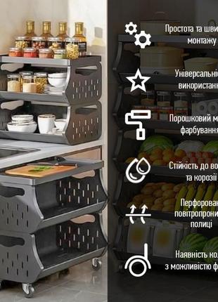 Стеллаж для хранения пятислойный