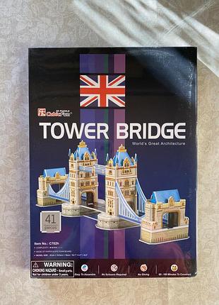 3d пазл тауерский мост cubicfun