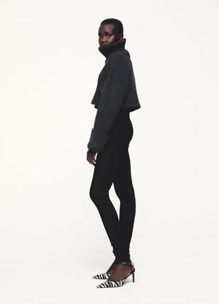 Zara леггинсы рубчик с замочками s