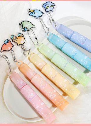 Маркери із блискітками | хайлейтери для нотаток з блискітками фломастери