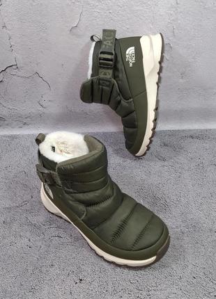 Черевики дутики the north face сапожки thermoball pull-on 3
женские зимние сапоги водонепроницаемые теплые кроссовки gore-tex с мехом сапоги