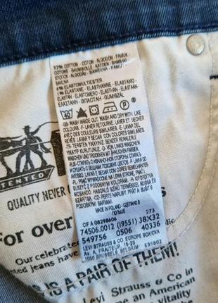 Джинсы мужские levi's w38 l32 (levis/левайс) original8 фото