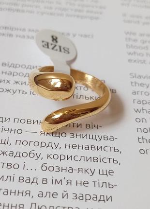 Открытая каблука, капля, более потоковый металл, сталь, позолота 18к. размер 185 фото