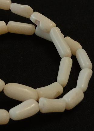 Антикварные бусы колье натуральный белый коралл3 фото