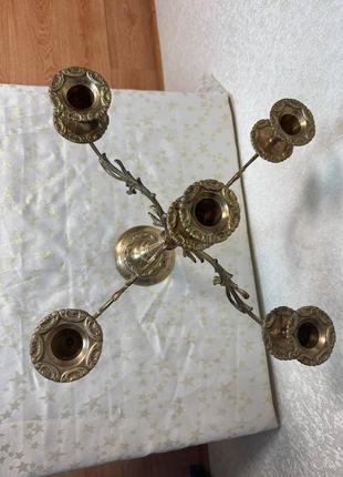 Продам подсвечник большой бронзовый