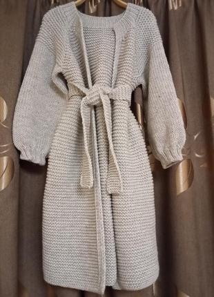 Вязаный кардиган ручной работы