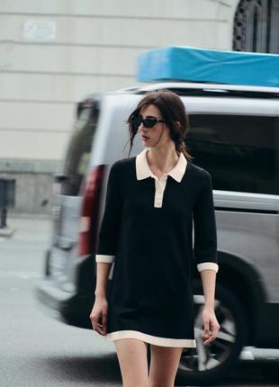 Коротка трикотажна сукня zara, розмір м