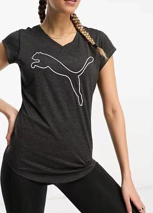 Футболка черная puma принт