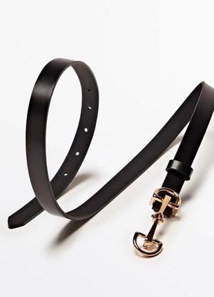 Кожаный ремень пояс massimo dutti