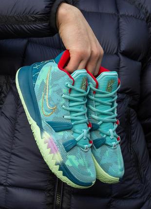 Мужские кроссовки nike kyrie 7 green blue 41-42-43-44-45