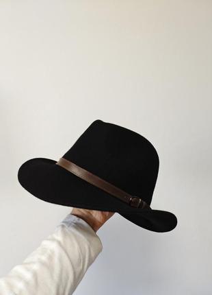 Stetson 🤠 ковбойская мужская шляпа 60 р черный фетровый шерстяной мужественный xl ковбоя шляпа