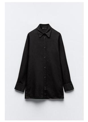Рубашка льняная zara