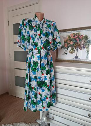 100% шелк эксклюзивное винтажное шелковое платье винтаж