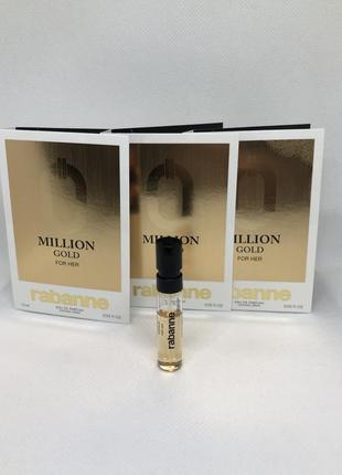 Оригінал пробник парфумована вода rabanne million gold for her