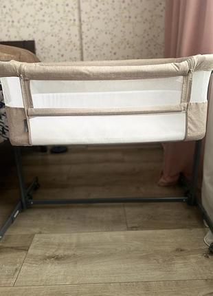Детская приставная кроватка kinderkraft.