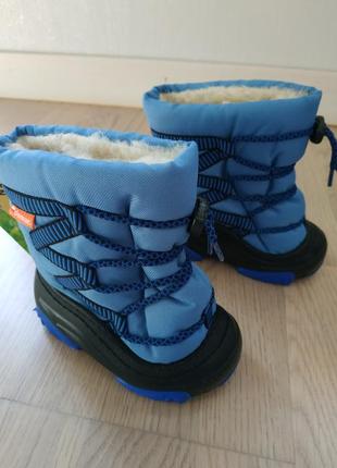 Зимові чоботи demar zigzag блакитний 24/25 розмір в наявності2 фото
