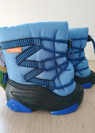 Зимові чоботи demar zigzag блакитний 24/25 розмір в наявності4 фото