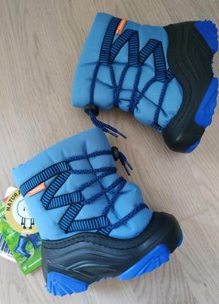 Зимові чоботи demar zigzag блакитний 24/25 розмір в наявності1 фото
