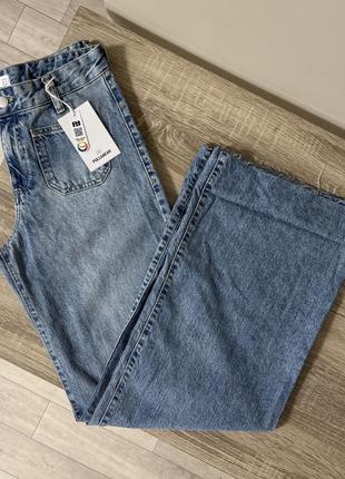 Джинси wide leg pull&bear