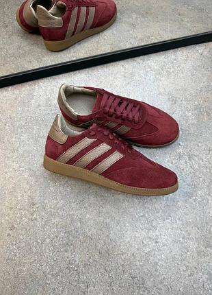 Замш бордо кеды удобные ади