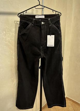 Чорні джинси bershka | штани| |baggy jeans|