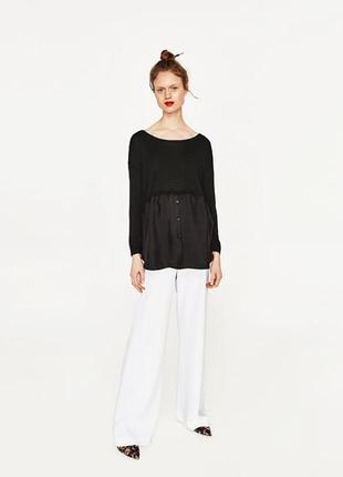 Женская кофта zara блузка блуза xl 2xl 3xl 50 52 54 большой размер