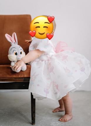 Платье на 1 год в зайчики daniela kids