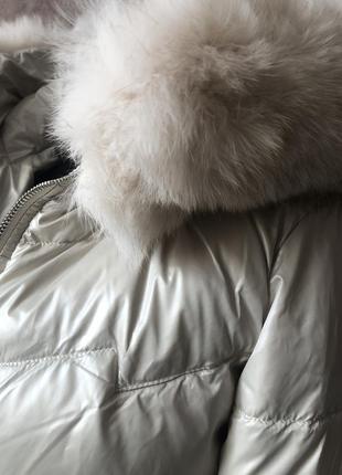 Пуховик цвета жемчужины