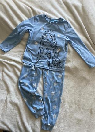 Пижама теплая primark frozen 6/7 (122)